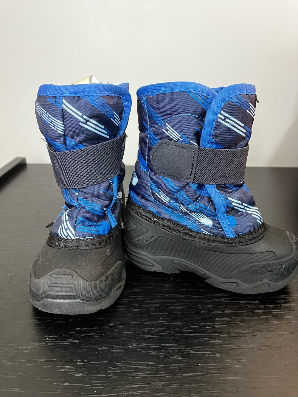 Kamik Kids Blue Black Winter Snow Boots Insulated Toddler 6